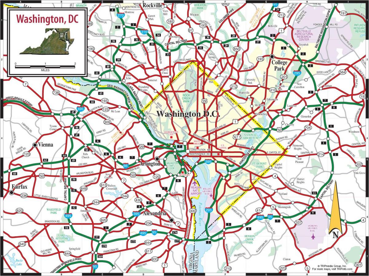 карта станции метрополитена Вашингтон