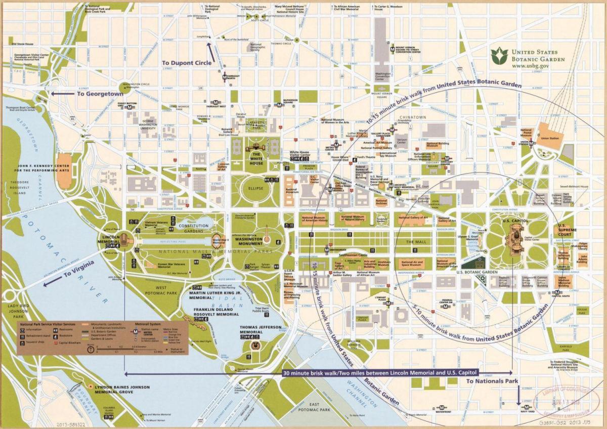 пешеходная карта Вашингтона
