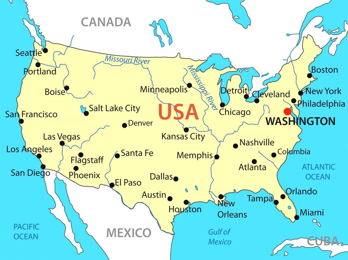 карта округа Вашингтон